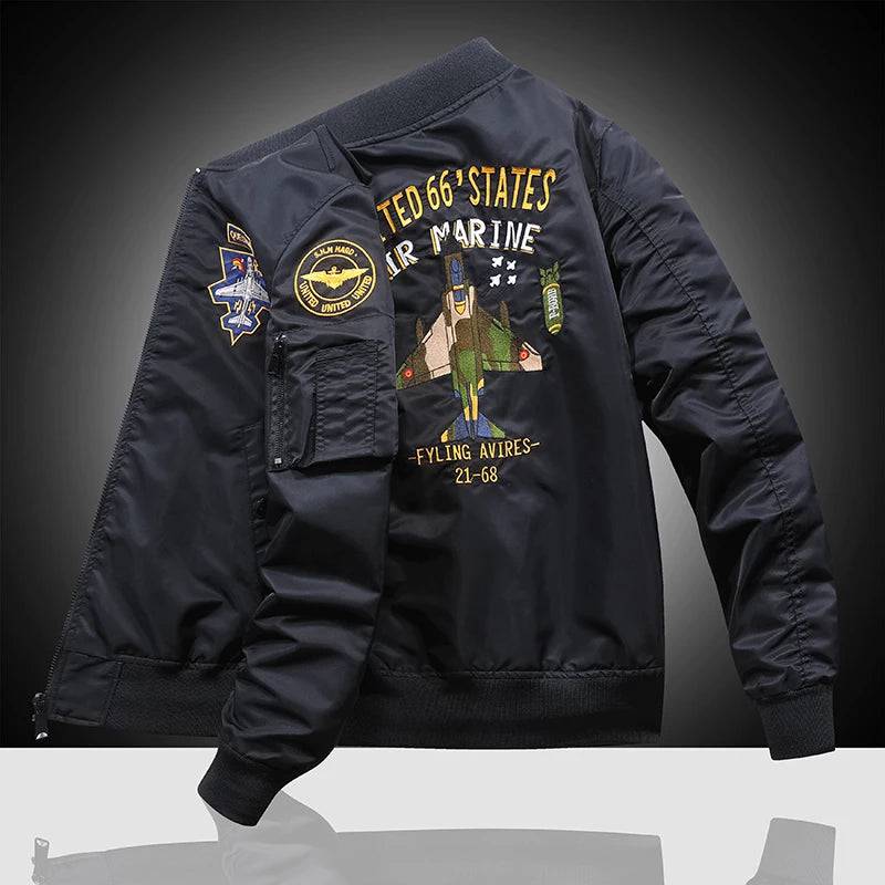 Men's MA-1 American pilot thickened Baseball uniform jacket