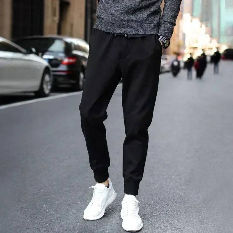 Men Thickened Down Casual Fleece Pants