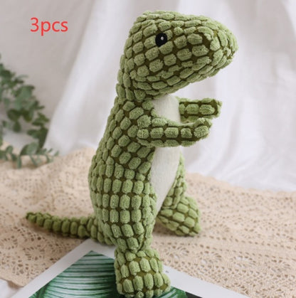 Dog Bite Resistant Plush Sounding Toy Dinosaur - Xmaker