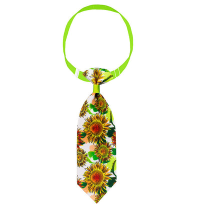 Sunflower Pet Tie Summer Collar Decoration - Xmaker