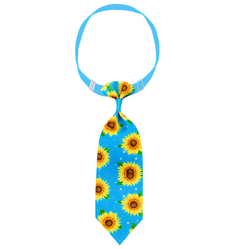 Sunflower Pet Tie Summer Collar Decoration - Xmaker