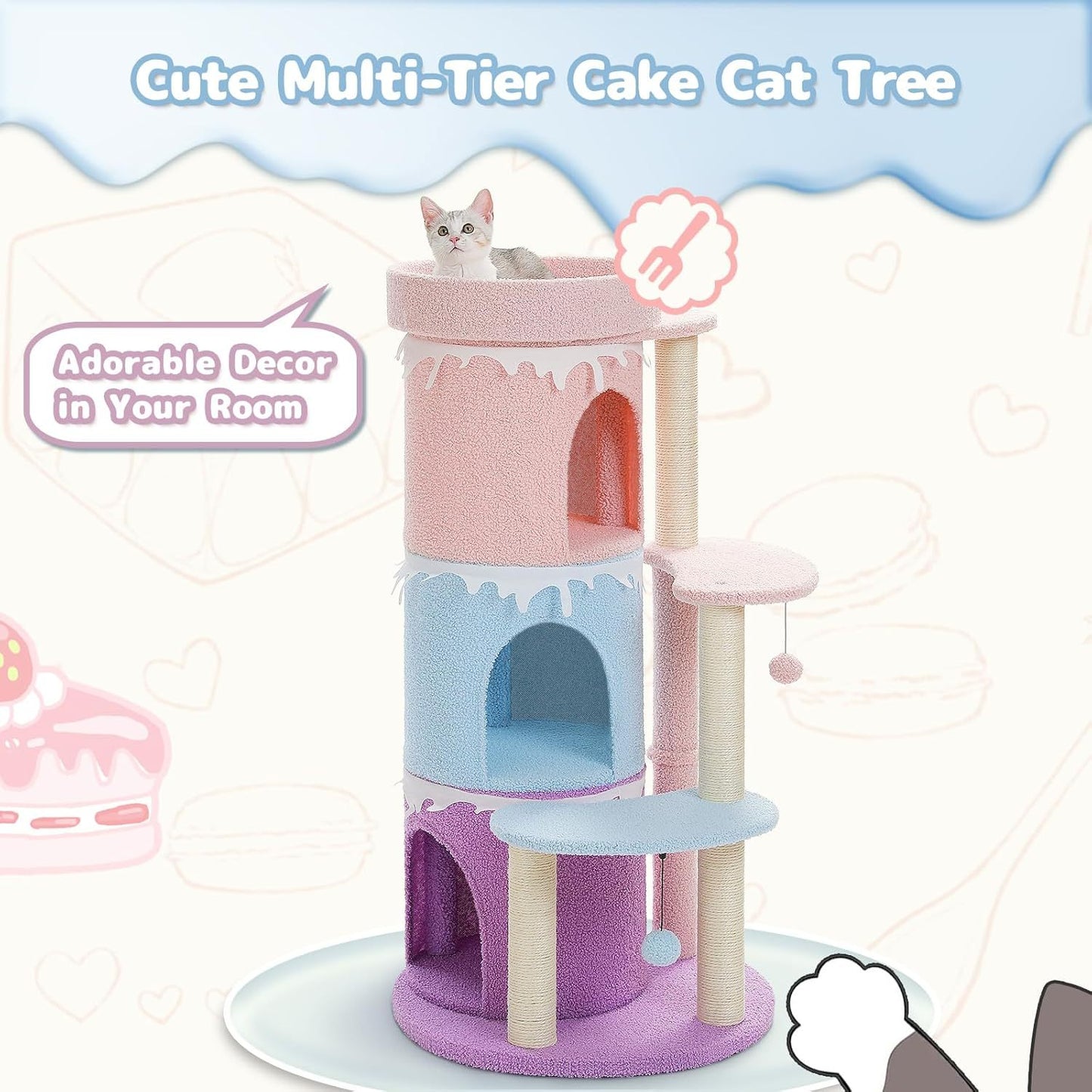 Cat Tree Cat Tower For Indoor Large Cats - Xmaker