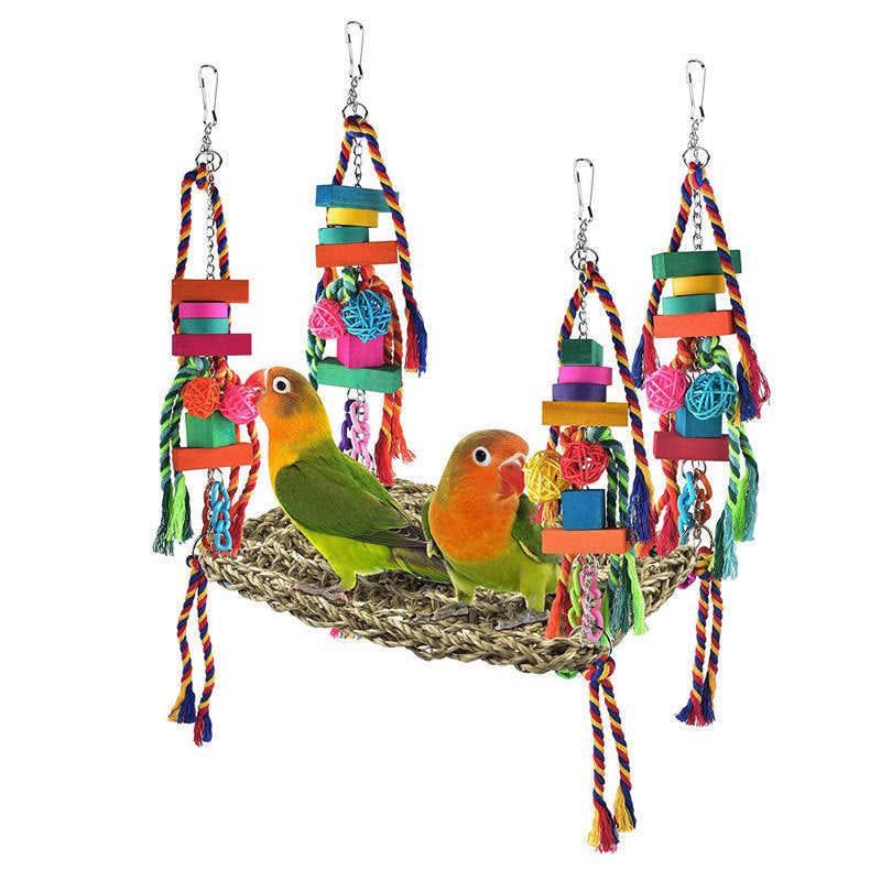 Parrot Toys Climbing Net Hammock Medium And Large Toy Bird Cage - Xmaker