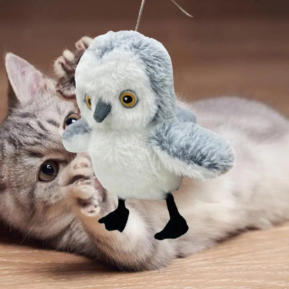 Interactive Cat Plush Toys For Indoor Cats Automatic Flapping Bird Cat Toy USB Rechargeable Electronic Pet Enrichment Toys - Xmaker