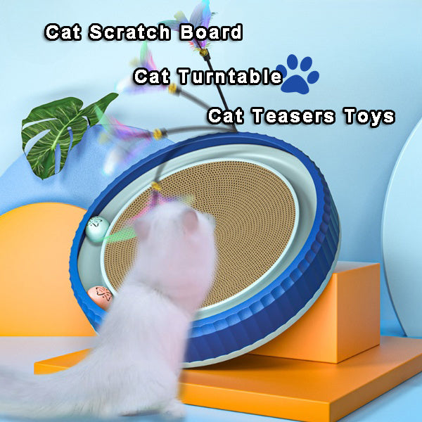 Round Cat Scratching Board Wear-resistant Anti-scratch Claw Grinder Furniture Protector Pet Products - Xmaker