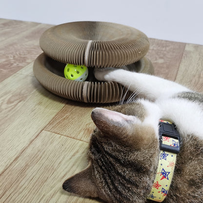 Magic Organ Foldable 2 In 1 Cat Scratching Board  Convenient Recyclable Durable Cat Scratcher - Xmaker