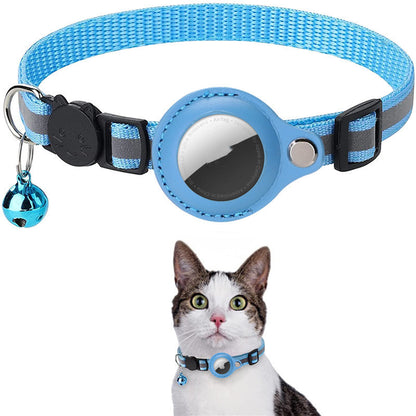 Reflective Collar Waterproof Holder Case For Airtag Air Tag Airtags Protective Cover Cat Dog Kitten Puppy Nylon Collar - Xmaker