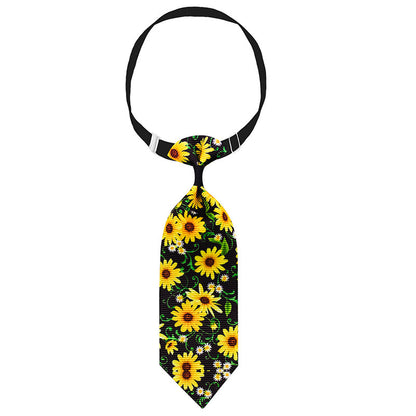 Sunflower Pet Tie Summer Collar Decoration - Xmaker