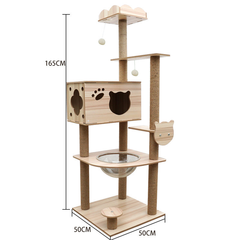 Cat Crawl Nest Scratching Board Tree Supplies Pet Toy Space Capsule - Xmaker