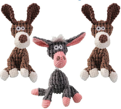 Pet Plush Molar Tooth Donkey Vocalizing Toy - Xmaker