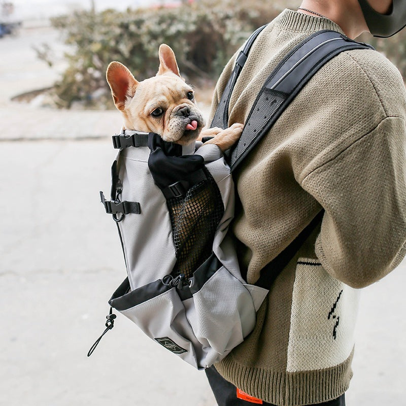 Pet Dog Carrier Bag Carrier For Dogs Backpack Out Double Shoulder Portable Travel Backpack Outdoor Dog Carrier Bag Travel - Xmaker