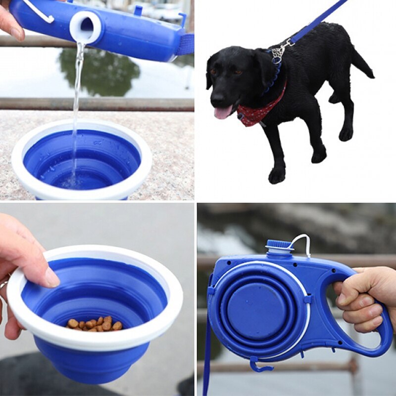 Pet Supplies With Water Bottle, Cup, Pet Rope - Xmaker