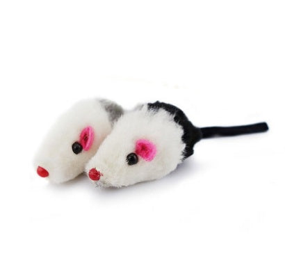 Cat toy cat fake mouse toy tiantian cat rabbit skin mouse (5 packs) funny cat toy - Xmaker