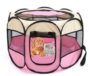 Fast folding octagonal pet fence, 600D Oxford cloth, waterproof and catching cat, dog cage, pet cage - Xmaker