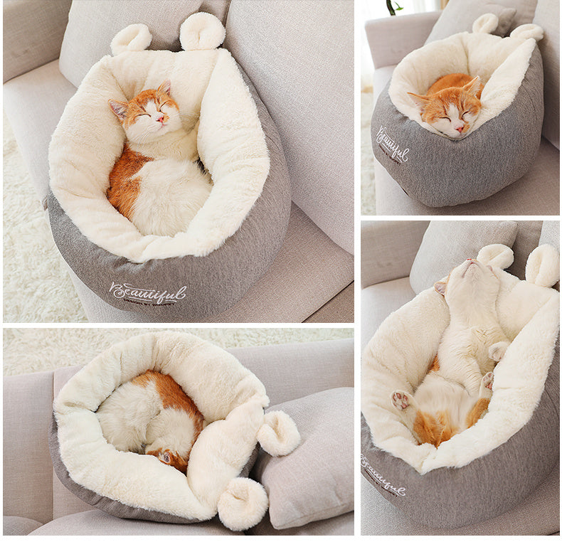 Pet Dog Bed Warming Soft Sleeping Bag Cushion Puppy Kennel - Xmaker