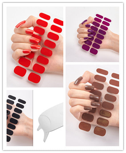 Waterproof and Long Lasting Nail Stickers Letter Color Nail Stickers Full Stickers - Xmaker