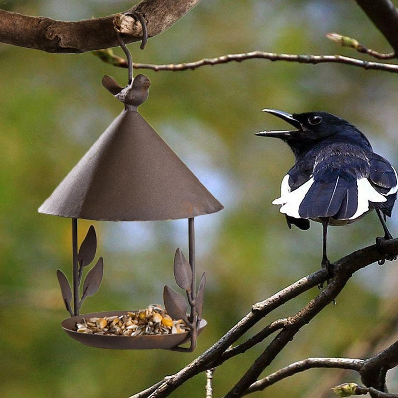 American made old wrought iron bird feeder - Xmaker