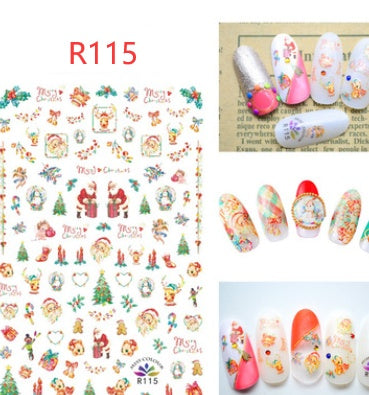 Christmas nail decals ornaments nail stickers - Xmaker