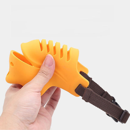 Rhino shape adjustable silicone dog muzzle - Xmaker