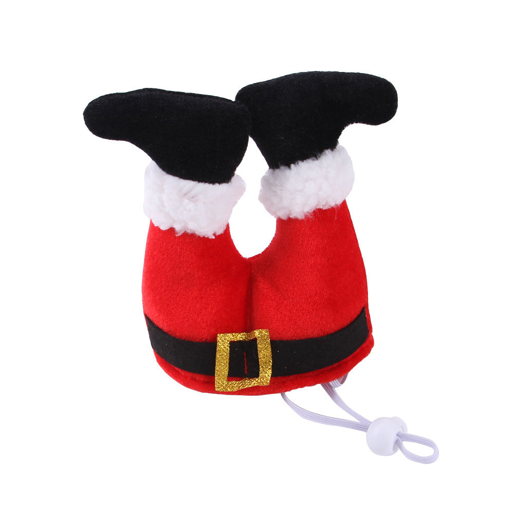 Dog Cat Christmas Costume Christmas Hat For Pet Outfit For Small Dogs Cute Fleece Hat Party Event Apparel Funny Clothes Accessory - Xmaker