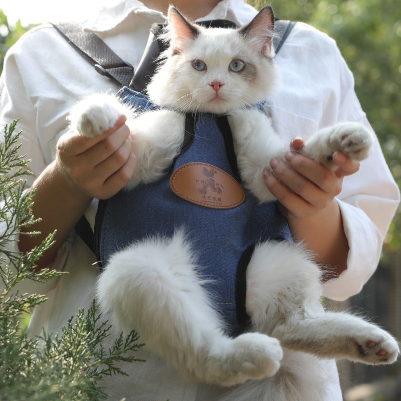 Portable cat backpack for spring outing - Xmaker