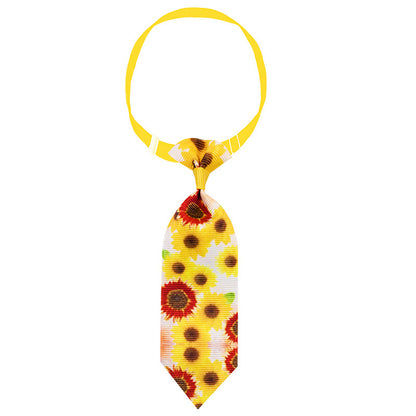 Sunflower Pet Tie Summer Collar Decoration - Xmaker