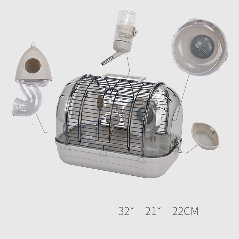 Hamster Cage Transparent Base viewing Cage - Xmaker