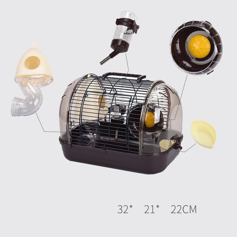 Hamster Cage Transparent Base viewing Cage - Xmaker