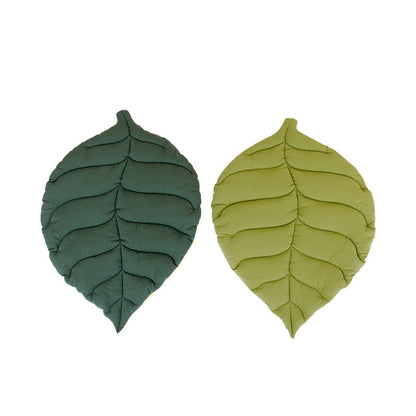 Leaf Shape Soft Dog Bed Mat Soft Crate Pad Machine Washable Mattress for Large Medium Small Dogs and Cats Kennel Pad - Xmaker