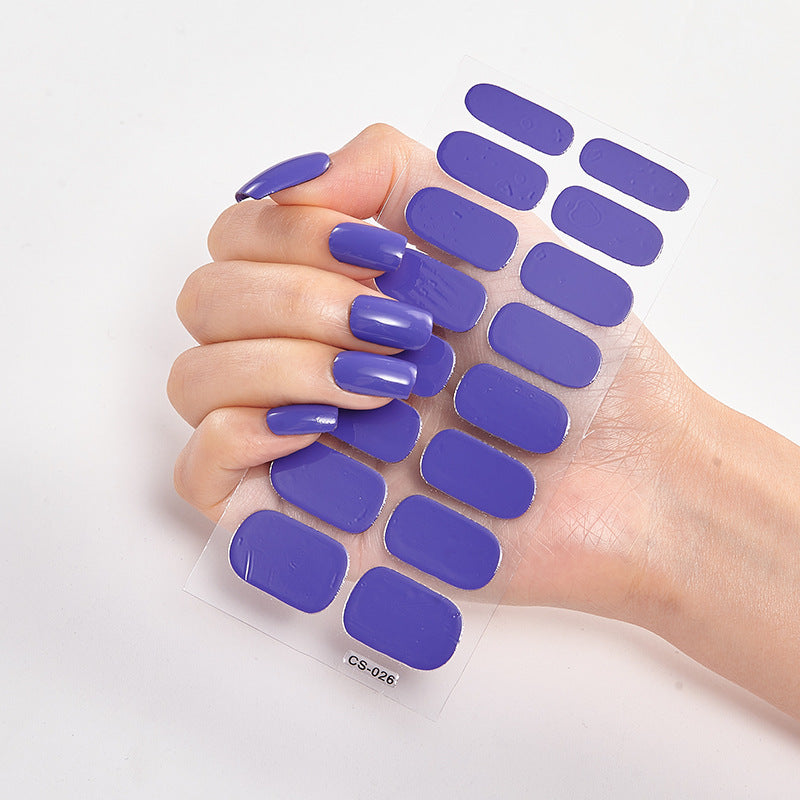 Waterproof and Long Lasting Nail Stickers Letter Color Nail Stickers Full Stickers - Xmaker