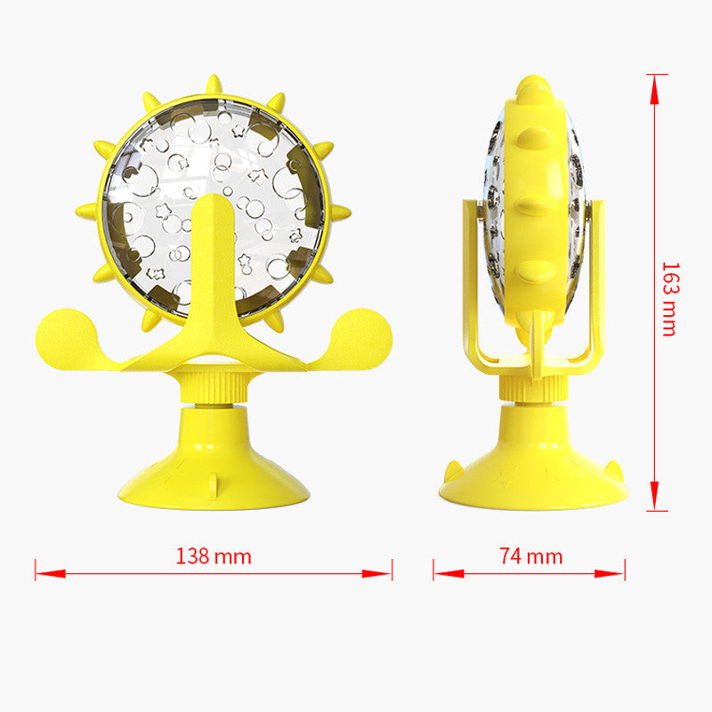 Cat Self-Healing Toy Leaks Food Spinning Windmill - Xmaker