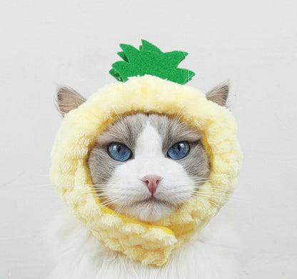 Cute Pineapple Cat Hat Warm Puppet Headdress - Xmaker