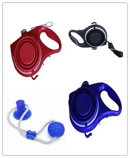 Pet Supplies With Water Bottle, Cup, Pet Rope - Xmaker