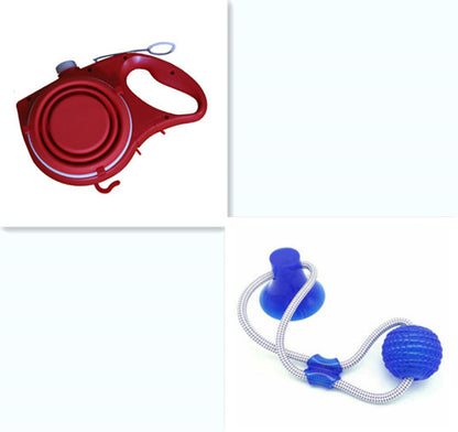 Pet Supplies With Water Bottle, Cup, Pet Rope - Xmaker