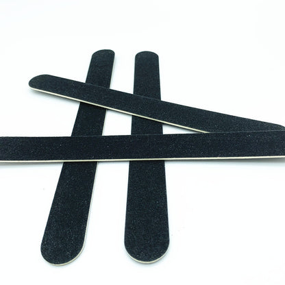 Black Veneer Nail Rubbing Strips Manicure Tool