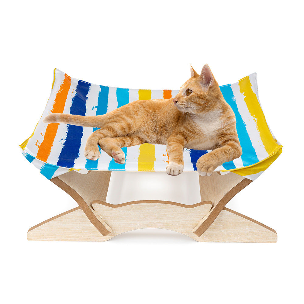 Pet Wooden Cat Hammock - Xmaker