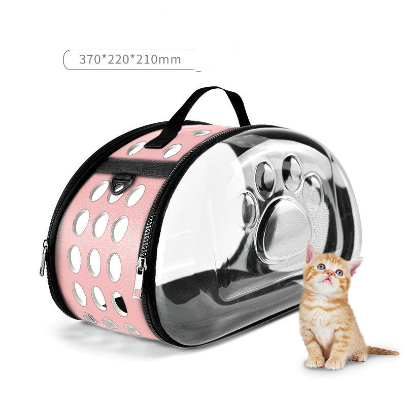 Foldable Cat Bag Breathable Portable Pet Carrier Bag Outdoor Travel Handbag for Cat Dog - Xmaker