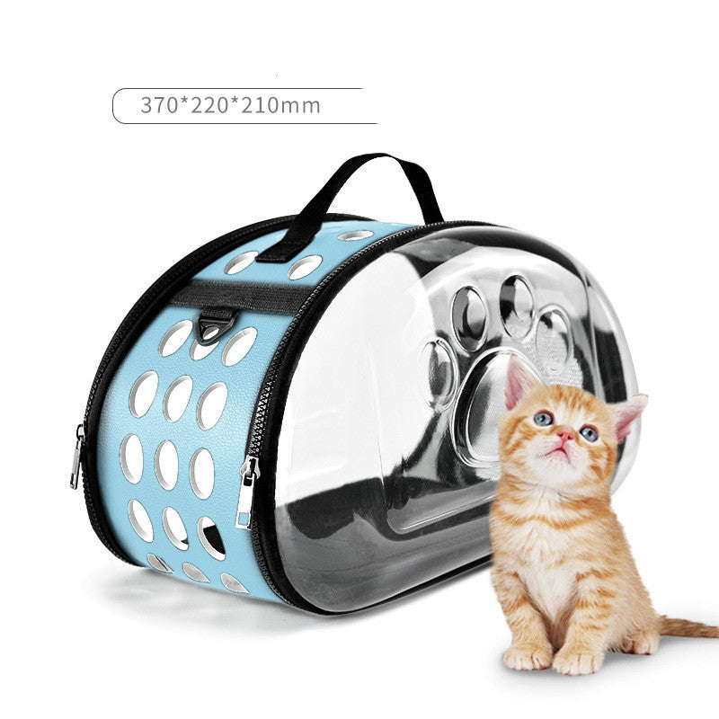 Foldable Cat Bag Breathable Portable Pet Carrier Bag Outdoor Travel Handbag for Cat Dog - Xmaker