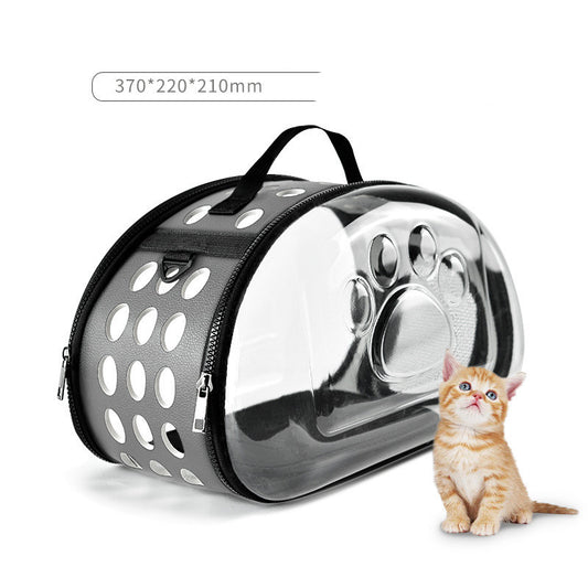 Foldable Cat Bag Breathable Portable Pet Carrier Bag Outdoor Travel Handbag for Cat Dog - Xmaker