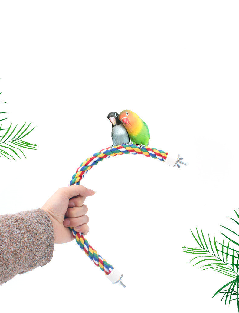 Parrot Standing Pole Climbing Rope Standing Stick Ladder Birdcage Accessories - Xmaker