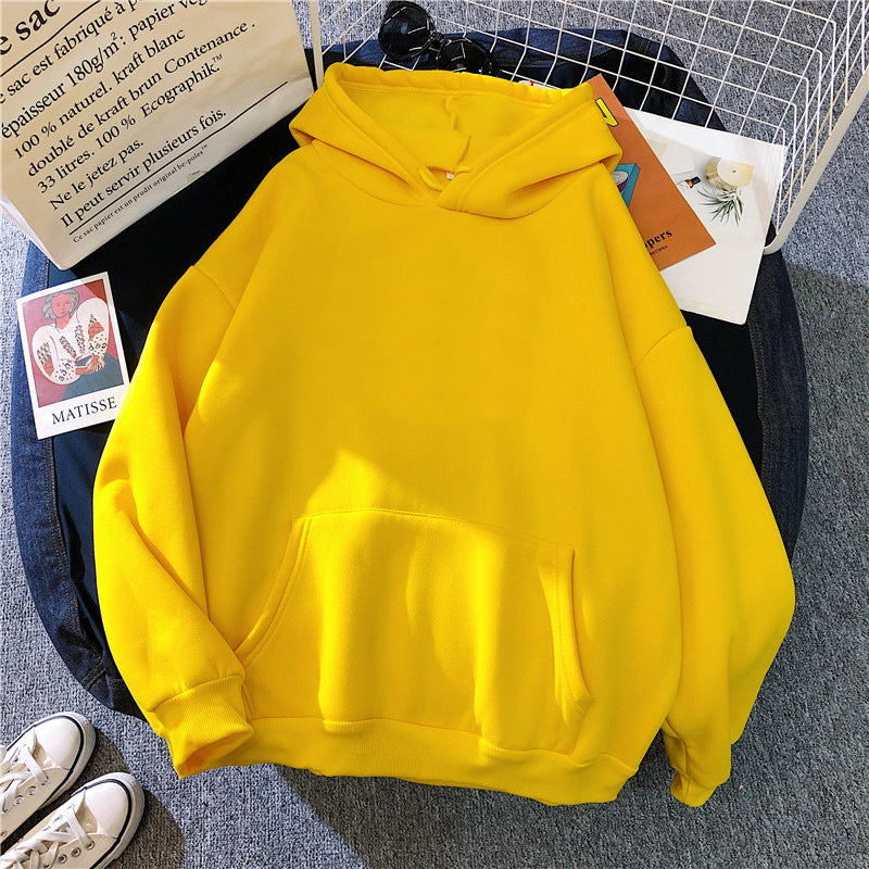 Blank Solid Color Hoodie Sweater - Xmaker