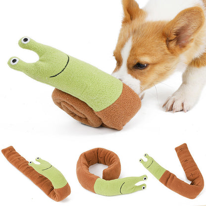 Fleece Interactive Dog Puzzle Snails Toys Cute Dog Supplies for Small Dogs Summer Pets Accessories - Xmaker