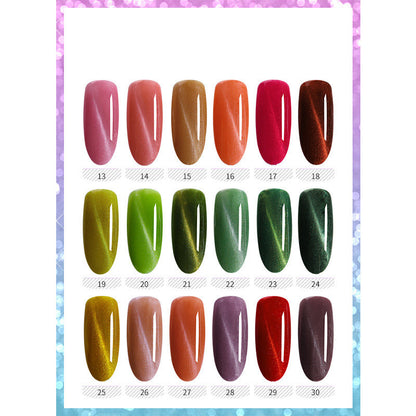 Cat's Eye Glue Nail Polish Set - Xmaker