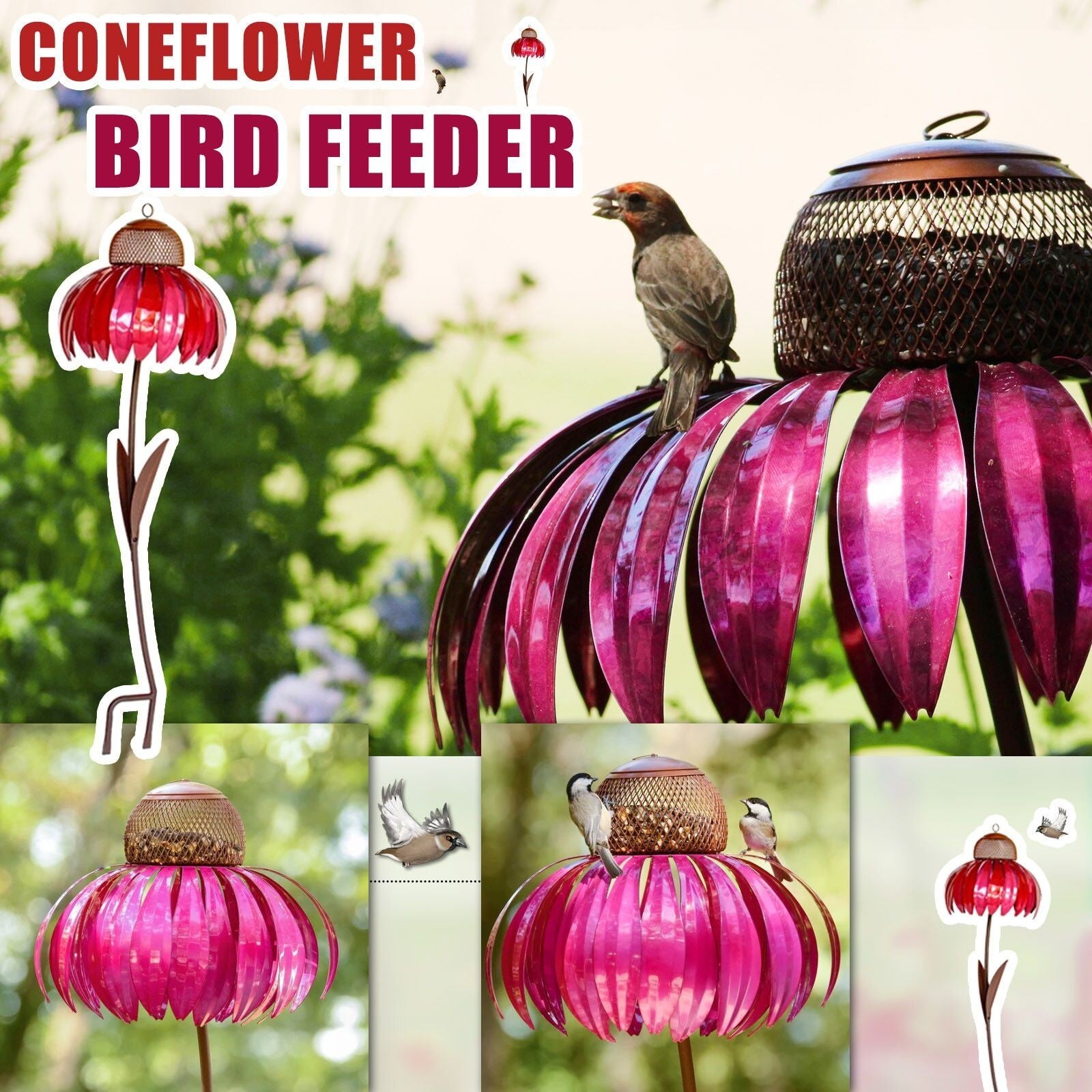 Garden Petal Shape Bird Feeder - Xmaker