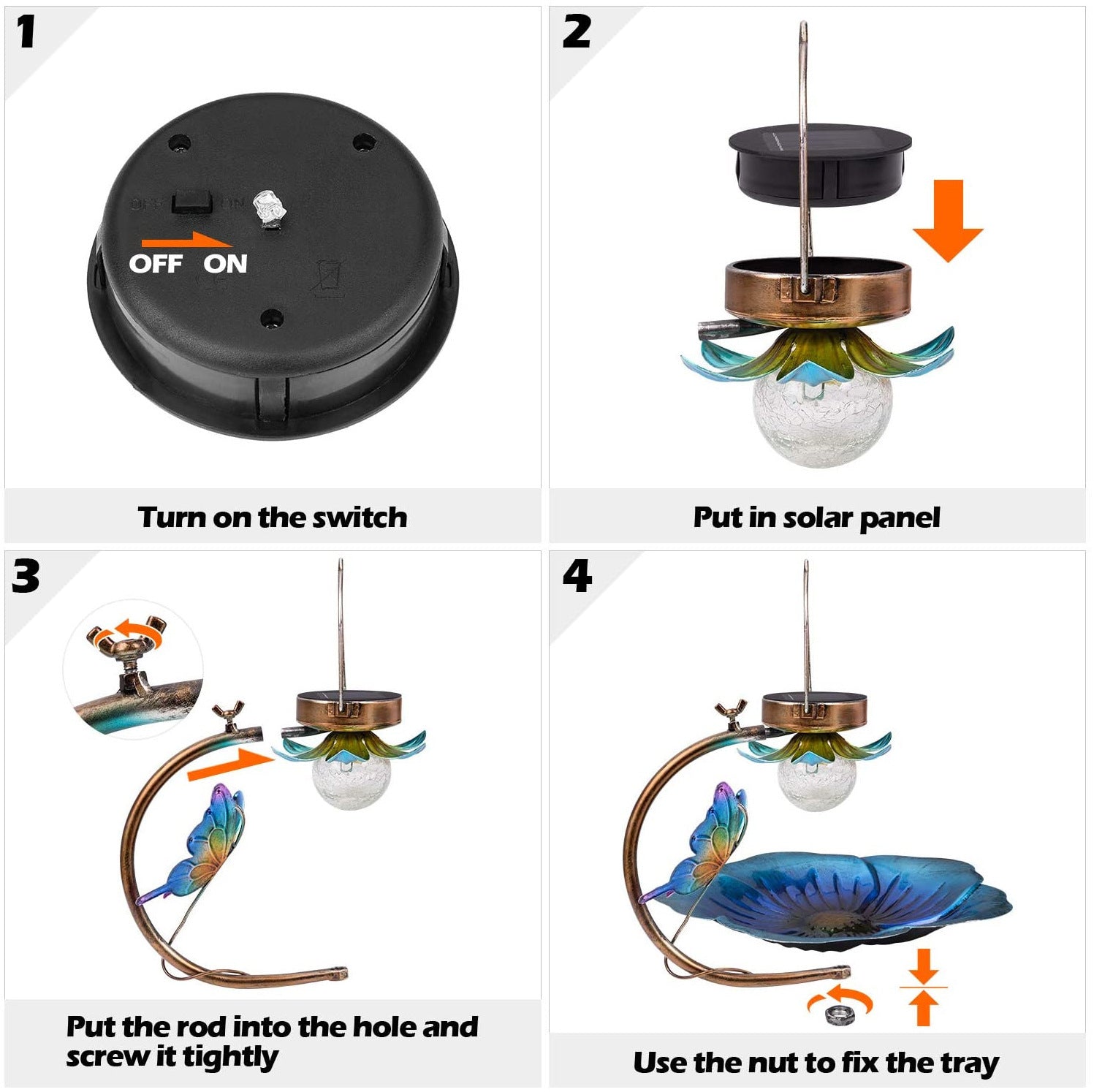 Solar Crack Ball Bird Feeder - Xmaker