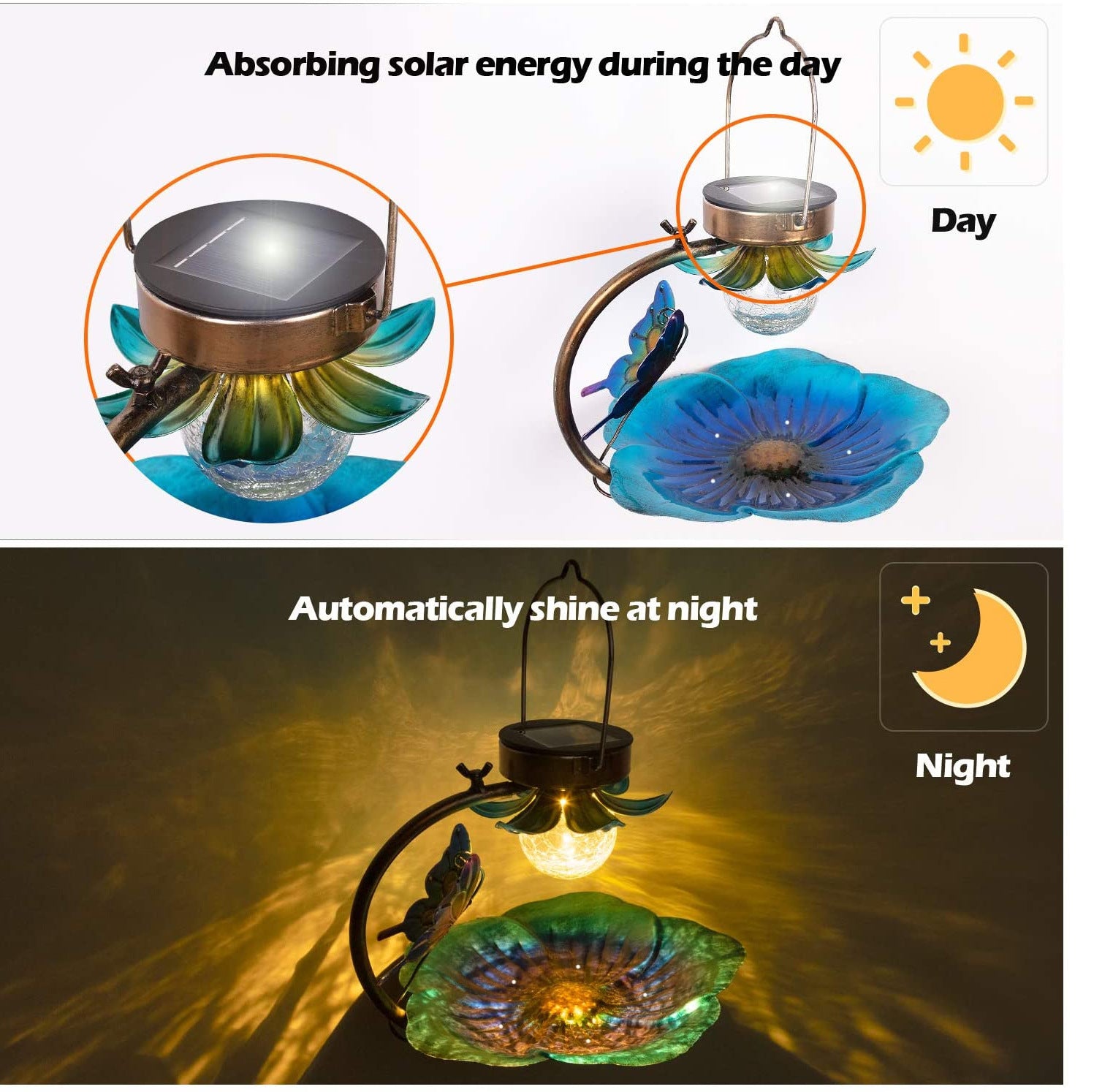 Solar Crack Ball Bird Feeder - Xmaker