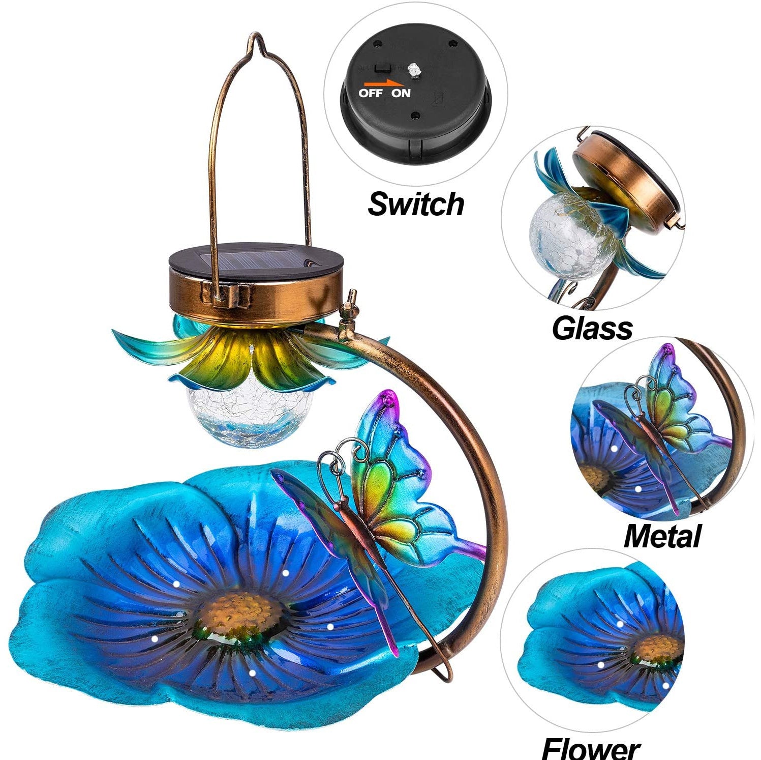 Solar Crack Ball Bird Feeder - Xmaker