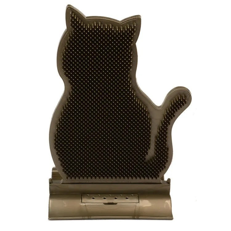 Cat Self Massage Brush Grooming Toy with Catnip Wall Corner Cat Self Groomer Shed Hair Removal Comb Cat Itching Brush Massage - Xmaker