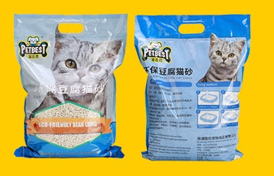 Original Green Tea Tofu Cat Litter Clumps, Deodorant Tofu Sand Dust-Free Big Bag 6 Liters Free Shipping Cat Supplies - Xmaker