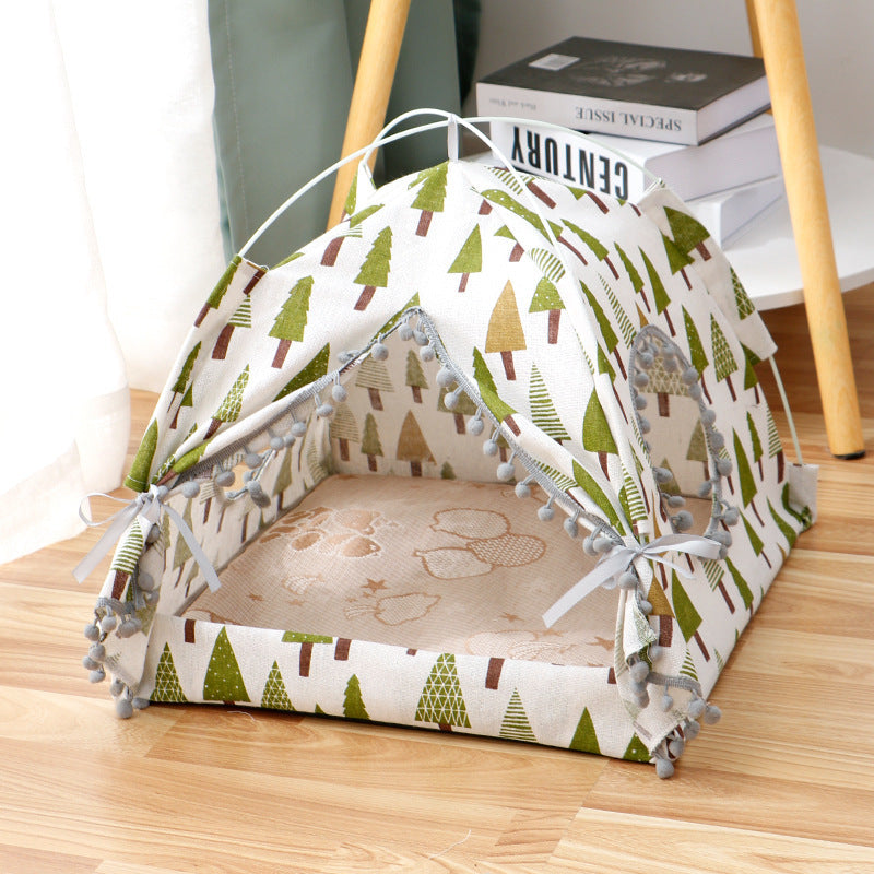 Cat Tent Cat Cat House Enclosed Pet Bed - Xmaker